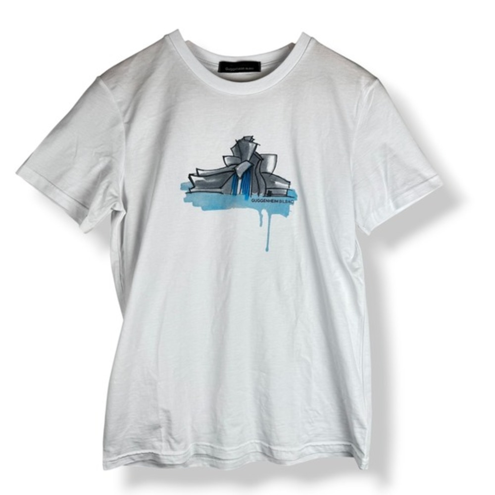 Miriam Ocariz Guggenheim Bilbao Shirt Women Size XS Organic Cotton Made in Spain